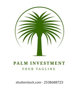 Sunset Sunrise Date Palmera Árabe Oriente Medio con diseño de Vector
