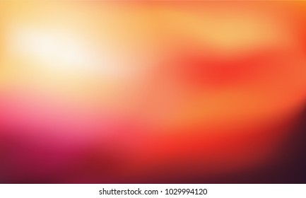 Fondo de gradiente de puesta y salida del sol. Abstractas fondo rojo borroso. Vector de Naturaleza para su Diseño gráfico, Anuncio o cartel.