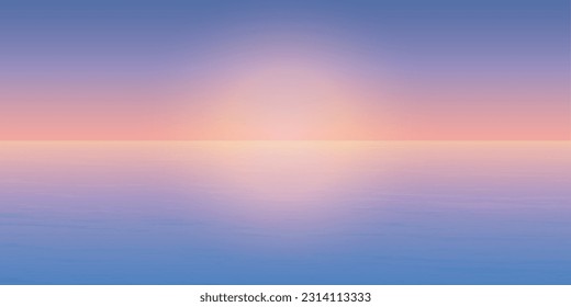 Sunset or Sunrise Over the Sea or The Ocean. 