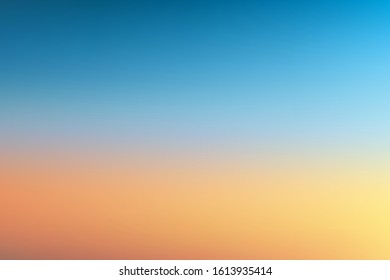 Sunset sunrise sky nature blurred background realistic vector illustration