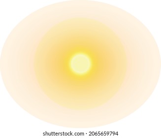 Sunset Sunrise Vector Realistic Yellow Orange