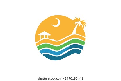 Sunset sunrise wave and home prologo