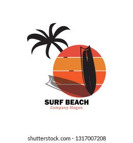 Sunset surf beach