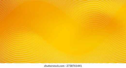 Sunset theme of mesh with flow lines. Vector illustration