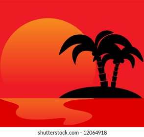 sunset tour water tree summer nature night landscape palm travel isolated holiday expedition red earth sunrise leaf nocturnal sunset tropical ocean sun dusk heat journey shoreline beach scenery sea tr