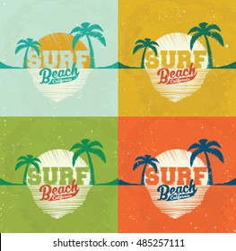 sunset t-shirt typography design.sea palm t-shirt print