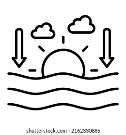 Sunset vector icon. Can be used for printing, mobile and web applications.