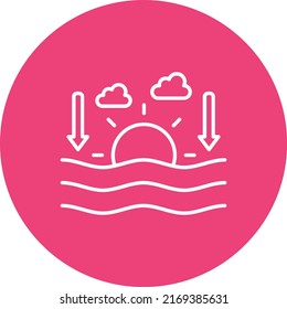Sunset vector icon. Can be used for printing, mobile and web applications.