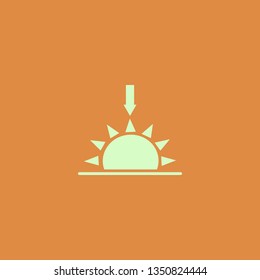 sunset vector icon. flat design