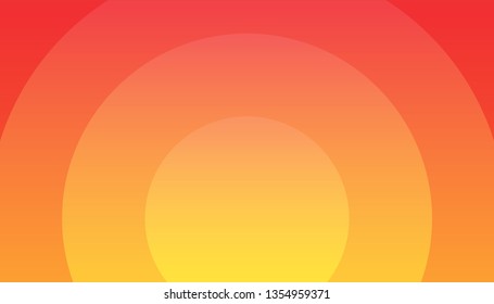 Sunset vector illustration, EPS10, Orange Background - Wonderful wallpaper for decoration of hot Actions, Ads and Travel offers to Southern countries Travel.