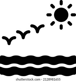 sunset Vector illustration on a transparent background. Premium quality symbols. Glyphs  vector icon for concept and graphic design.