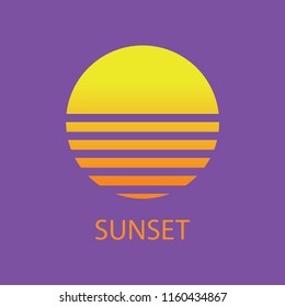 Sunset vector logo