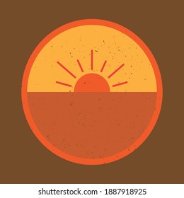 SUNSET VIEW ON A BEAUTIFUL BEACH IN A SIMPLE DESIGN
