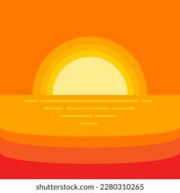 Sunset West Twilight Summer Beach Travel Island
