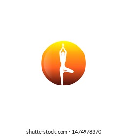 Sunset Yoga Club Logo Inspirations