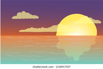Sunsets in summer
