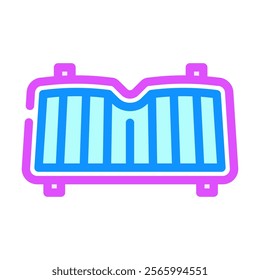 sunshade accessory color icon vector. sunshade accessory sign. isolated symbol illustration