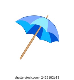 sunshade beach umbrella cartoon. object relax, travel tropical, sky rest sunshade beach umbrella sign. isolated symbol vector illustration