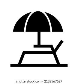 sunshade icon or logo isolated sign symbol vector illustration - high quality black style vector icons
