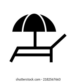 Sonnenschutzsymbol oder Logo einzeln auf Zeichen, Vektorgrafik - hochwertige Vektorsymbole im schwarzen Stil
