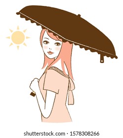 sunshade umbrella with UV protection