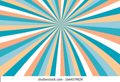 Sunshine background vector. Abstract sunburst wallpaper for business website. banner social media advertising. colorful rainbow