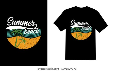 sunshine is the best medicine t-shirt and apparel trendy design with palm tree
