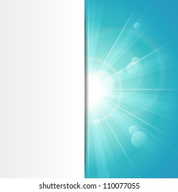 Sunshine blue banner
