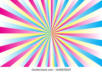 sunshine colorful vector background. Abstract sunburst design wallpaper for template banner business social media advertising. cartoon backdrop. sunlight