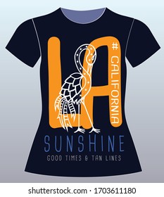 sunshine good times & tan lines.  slogan lovely graphic design and cute flowers graphic design print for tee and t shirt and fabric
