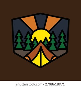 Design de t-shirt de arte vetorial de ilustração gráfica de luz solar