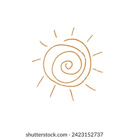 Sunshine hand drawn illustration vector