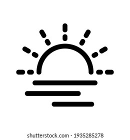 sunshine icon or logo isolated sign symbol vector illustration - high quality black style vector icons
