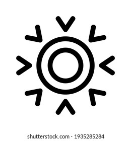 sunshine icon or logo isolated sign symbol vector illustration - high quality black style vector icons
