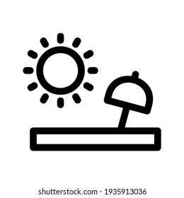 sunshine icon or logo isolated sign symbol vector illustration - high quality black style vector icons
