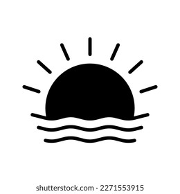 Sunshine icon. sign for mobile concept and web design. vector illustration