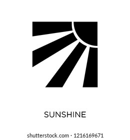 Sunshine icon. Sunshine symbol design from Weather collection. Simple element vector illustration on white background.