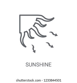 Sunshine icon. Trendy Sunshine logo concept on white background from Weather collection. Suitable for use on web apps, mobile apps and print media.