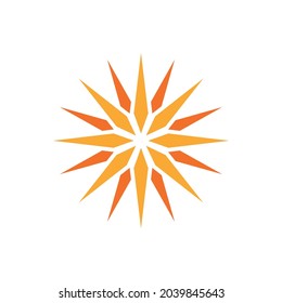 Sunshine Icon Vector Logo Template
