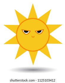 sunshine icon vector Object