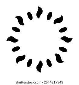 Vetor ícone de luz do sol. Raios do sinal de ilustração do sol. Símbolo da coroa solar. Ícone da Web da Sun. Brilhar design de símbolo para web e app.