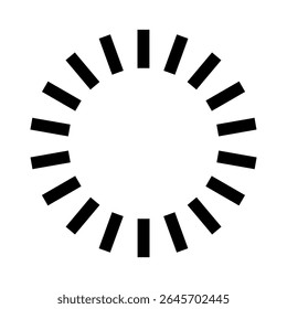 Vetor ícone de luz do sol. Raios do sinal de ilustração do sol. Símbolo da coroa solar. Ícone da Web da Sun. Brilhar design de símbolo para web e app.
