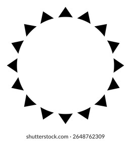 Sunshine icon vector. Rays of the sun illustration sign. Solar corona symbol. Sun web icon. Shine symbol design for web and app.