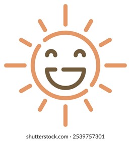 Sunshine icon for web, app, infographic, etc