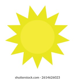 Sunshine illustration summer theme element suitable for web design, stickers, promotions, holidays, etc.