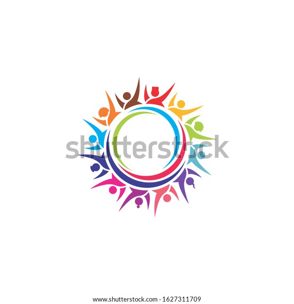 Sunshine Kids Colour Full Vector Logo Stock Vector (Royalty Free