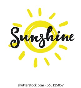 Sunshine lettering