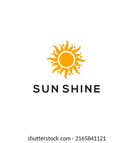 Sunshine Logo Design Concept Template Vector