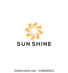 Sunshine Logo Design Concept Template Vector
