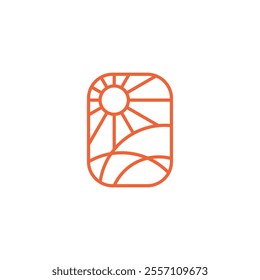 Sunshine Logo Icon Design. Sun Vector Illustration. Agriculture Logo